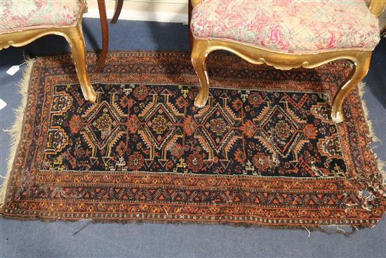 A Hamadan rug and 3 other rugs